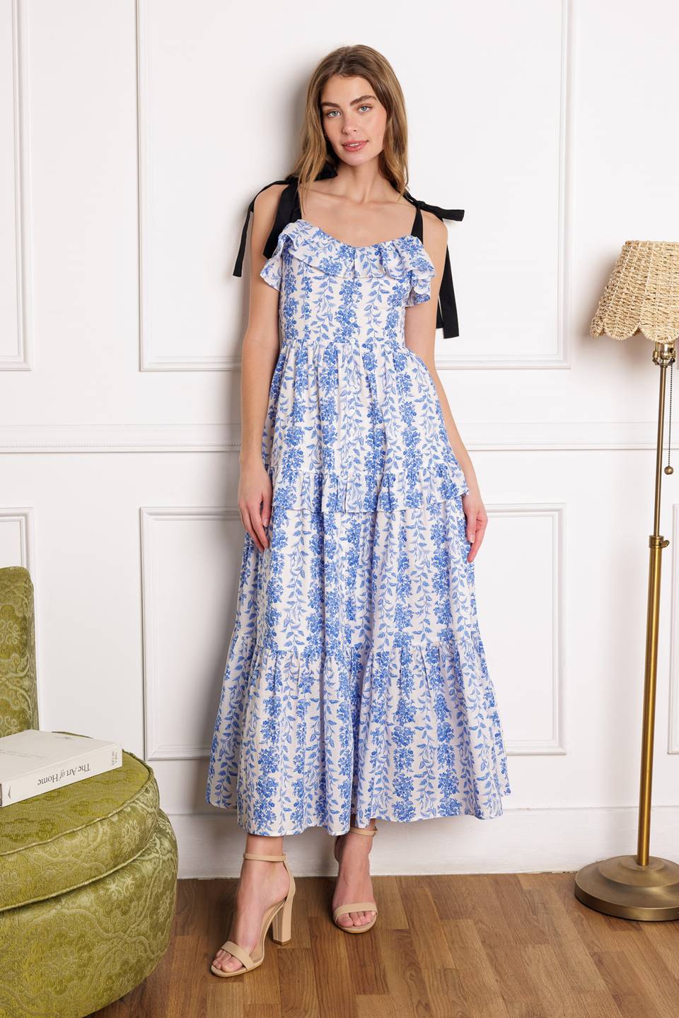 OFF FOR THE DAY WOVEN MIDI DRESS Flying Tomato